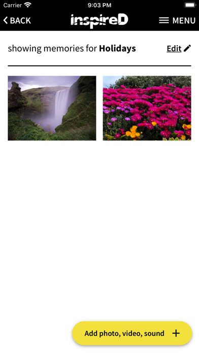 InspireD Dementia Reminiscence Screenshot