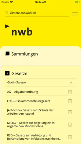 Game screenshot NWB Gesetze apk