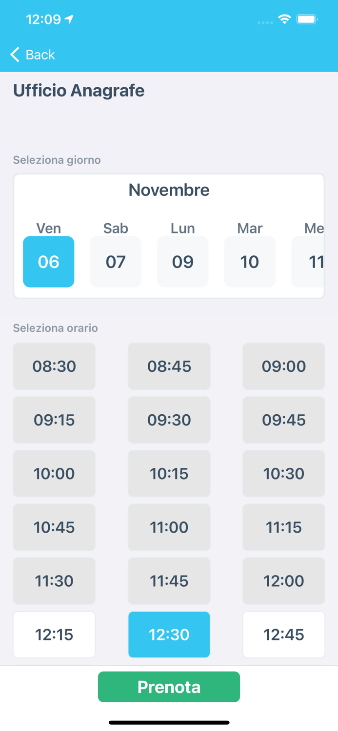 Prenota con un click