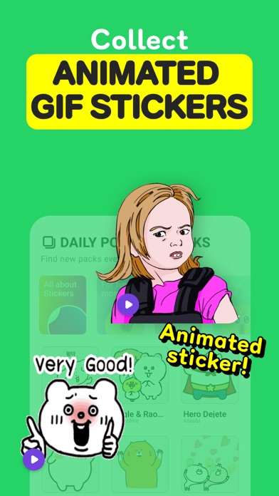 Screenshot #1 pour GIF Stickers for Whatsapp Chat