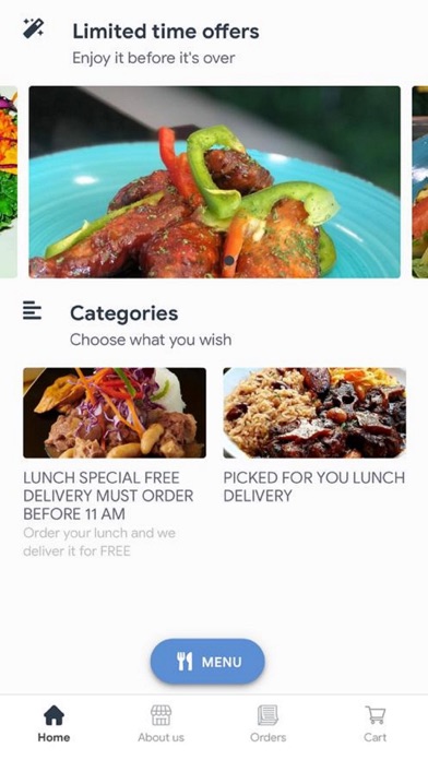 Carib Food Delivery Screenshot