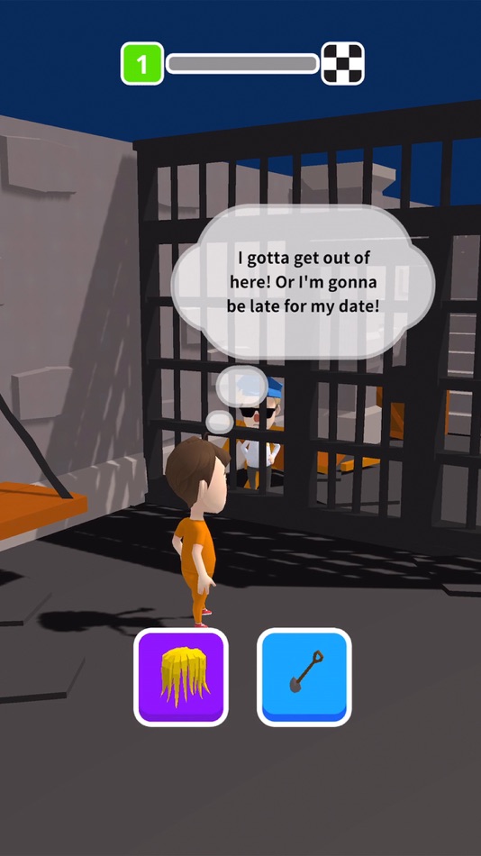 #2. Escape Jail 3D (iOS) By: Gamejam Co.