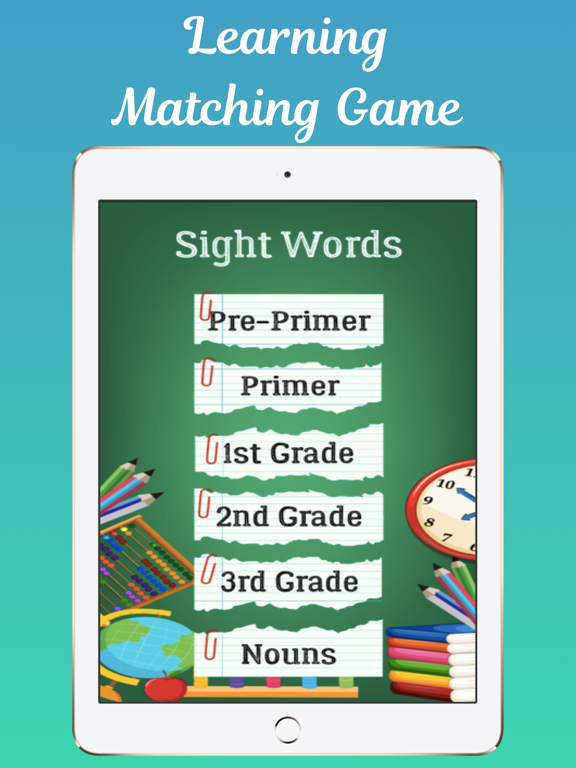 Sight Word Review iPad screenshot 1 - Education app