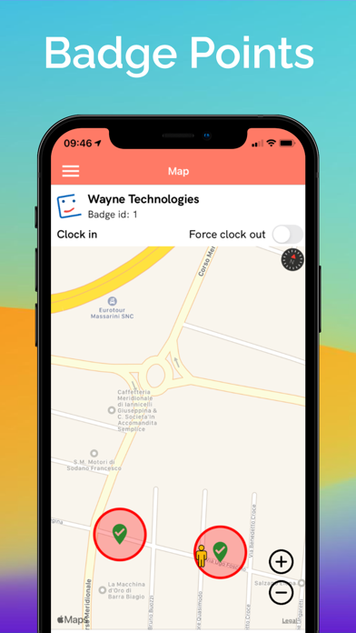 BadgeMe: time tracking service Screenshot