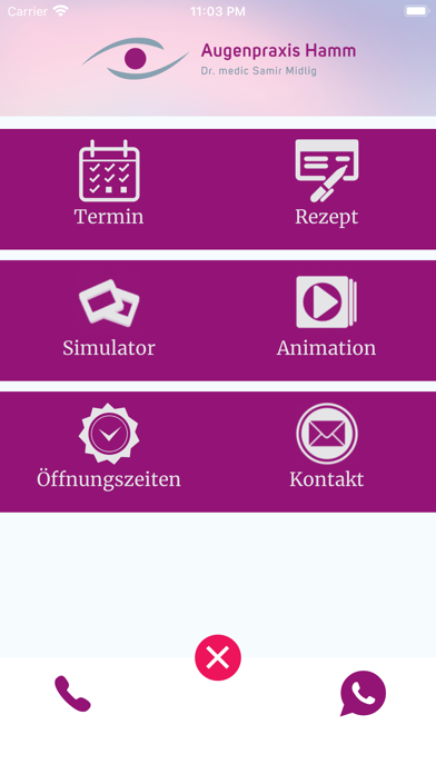 Augenpraxis Screenshot