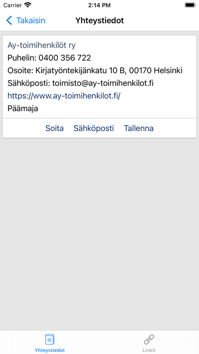 AY-Toimihenkilöt Screenshot