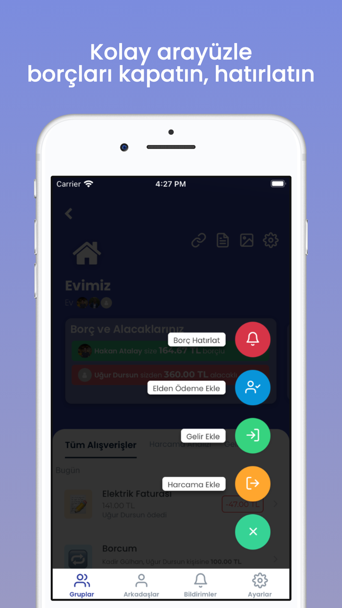 Ortak Hesap - Grup Harcamaları