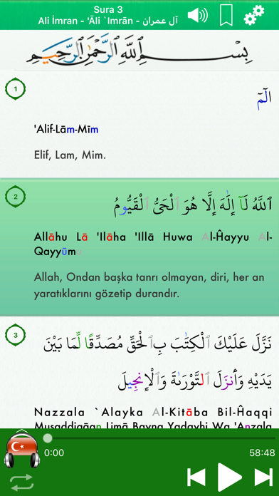 Screenshot #3 pour Kuran Ses Pro Türkçe, Arapça