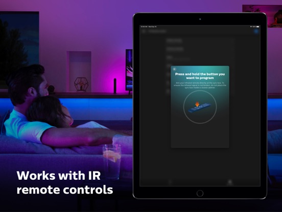 Philips Hue Sync iPad app afbeelding 6