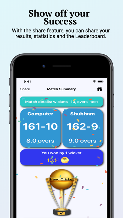 Hand Cricket: Cricket at Home Screenshot