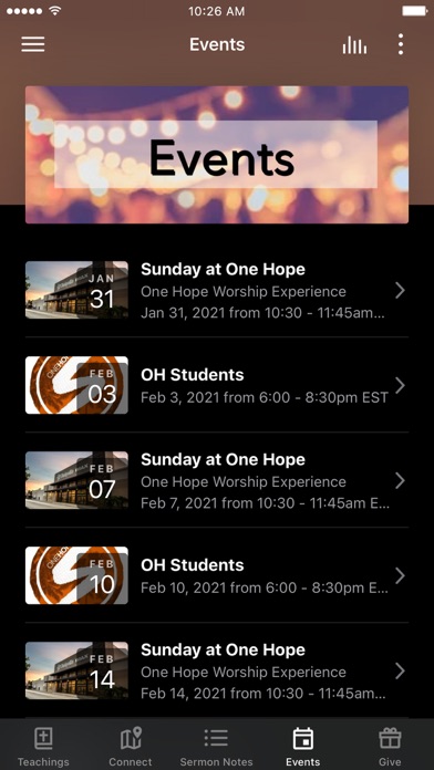 One Hope Church Screenshot