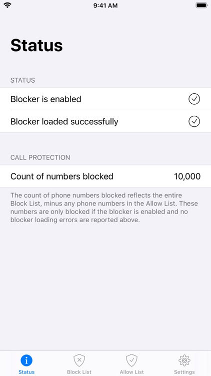 Simple Call Blocker