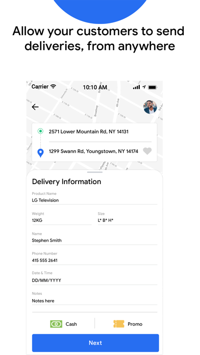 Rideo Customer Screenshot
