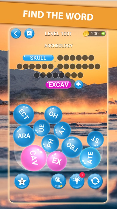 Word Serene Bubbles Screenshot