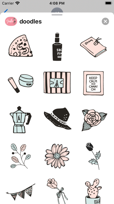 Doodles - Hand drawn stickers Screenshot