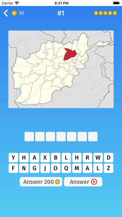 Afghanistan: Provinces Quiz Screenshot