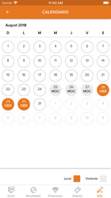 Naranjeros de Hermosillo Screenshot