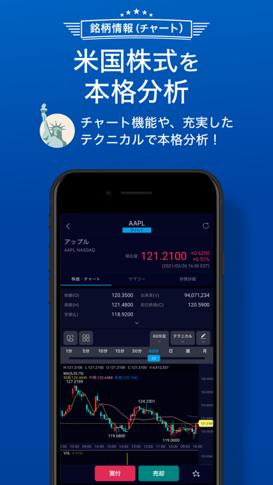 SBI証券 米国株アプリ screenshot1