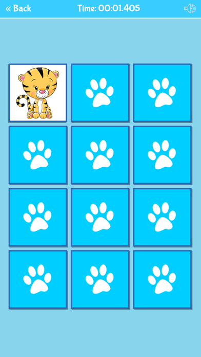 Funny Animals Memory Game Screenshot