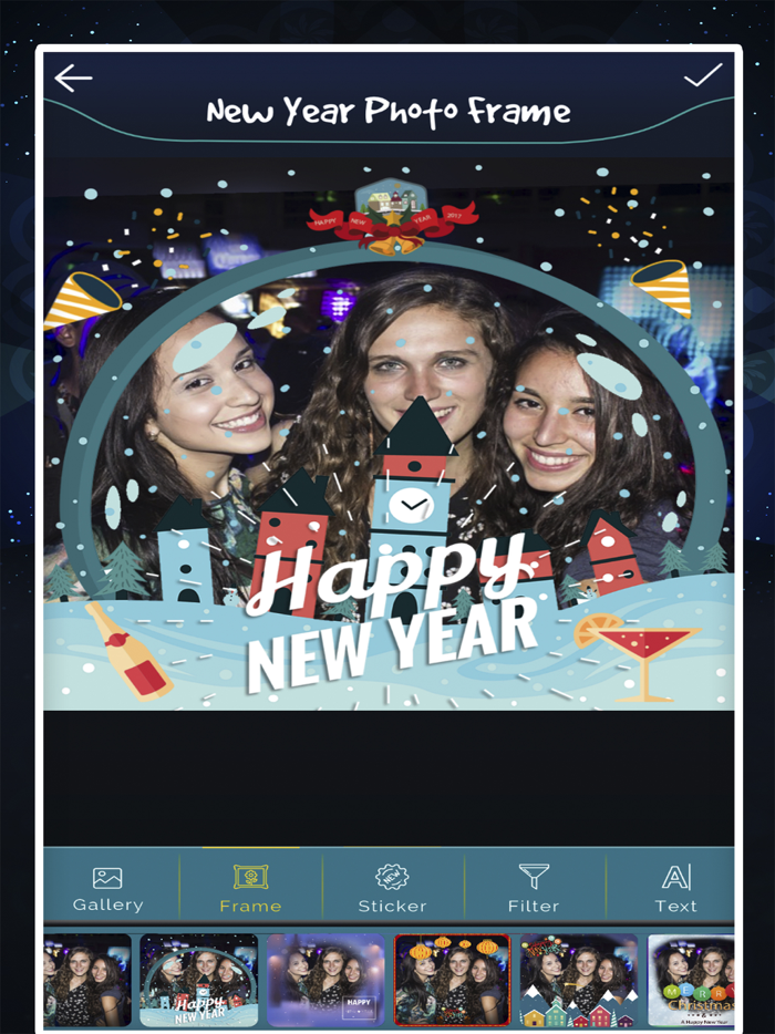 New Year photo Frame - Filter