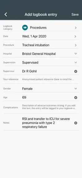 Game screenshot Logitbox medical logbook apk