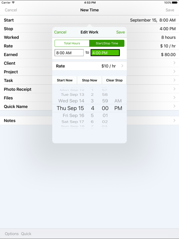 Screenshot #6 pour TimeTracker Pro