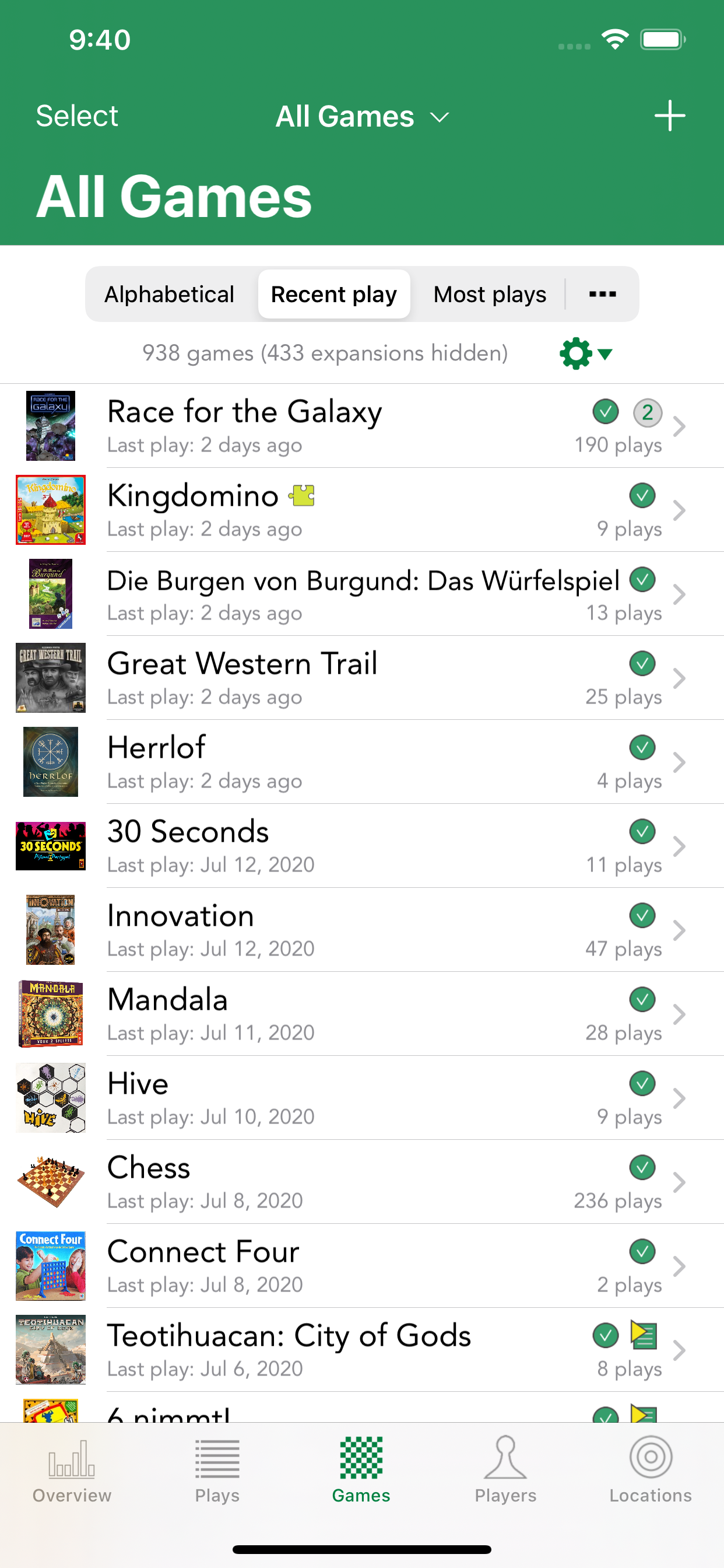 Board Game Stats