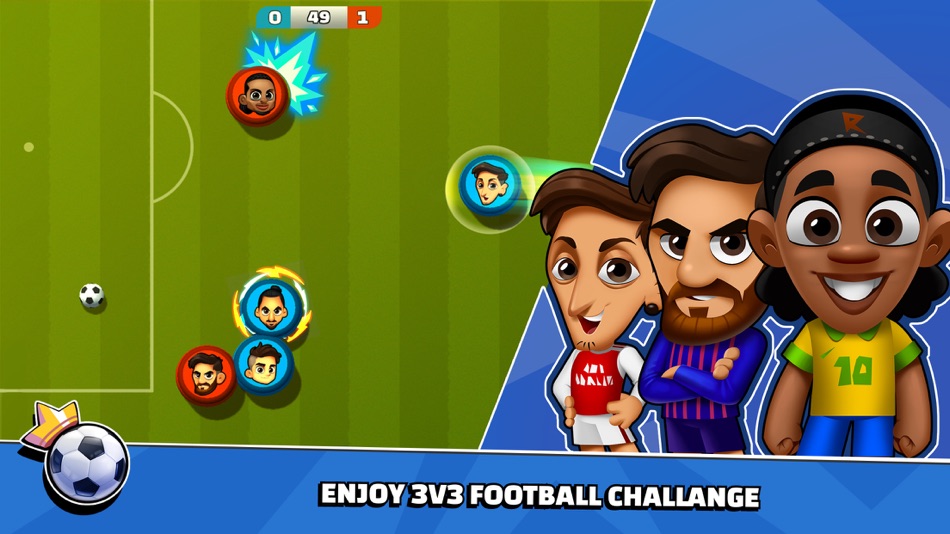 #1. Super Soccer - 3V3 (iOS) 由: Limon Games