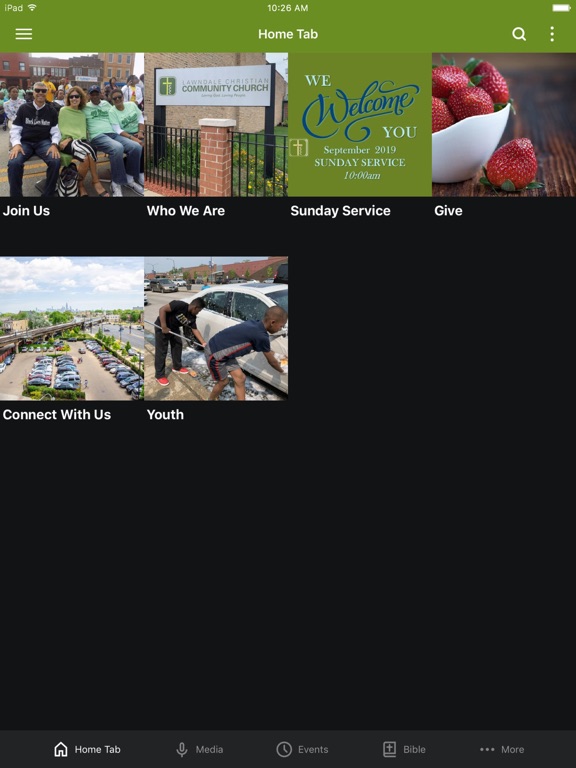 Lawndale Community Church iPad screenshot 1 - Lifestyle app