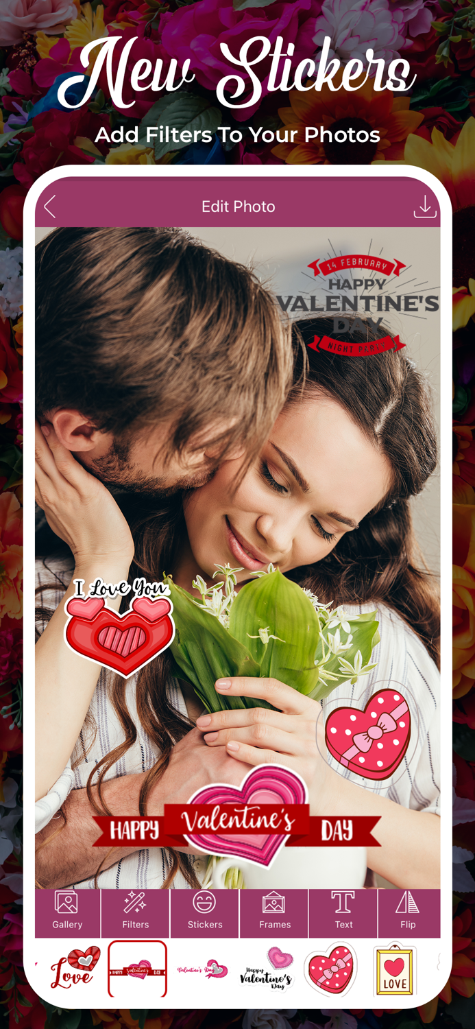 Flower Photo Frame and Editor