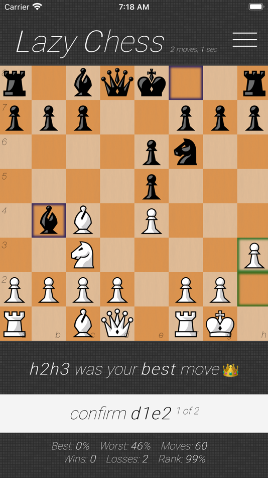 #2. Lazy Chess (iOS) 由: Cinq-Mars Media