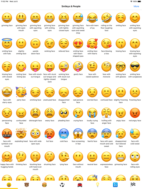 Screenshot #1 for Emoji Meanings Dictionary List