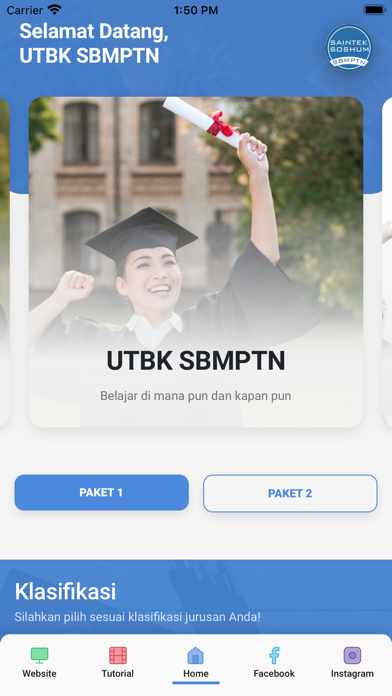 UTBK SBMPTN Screenshot