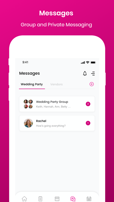 The Bridesmaids App Screenshot