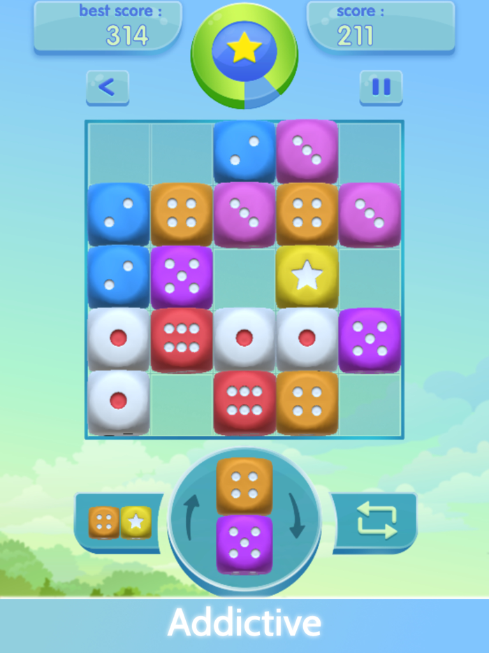 Dice MergePuzzle Game