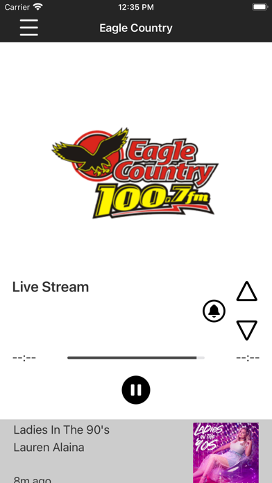 100.7 Eagle Country Screenshot