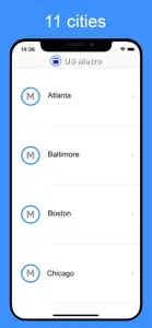 US Metro - Washington, NYC, LA screenshot #1 for iPhone
