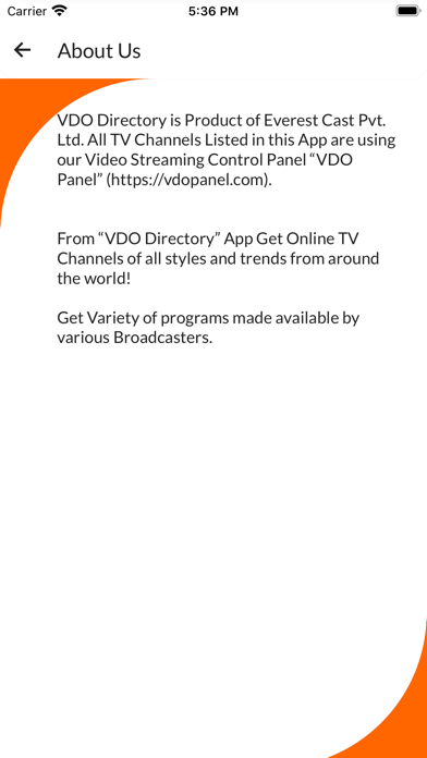 VDO Directory Screenshot