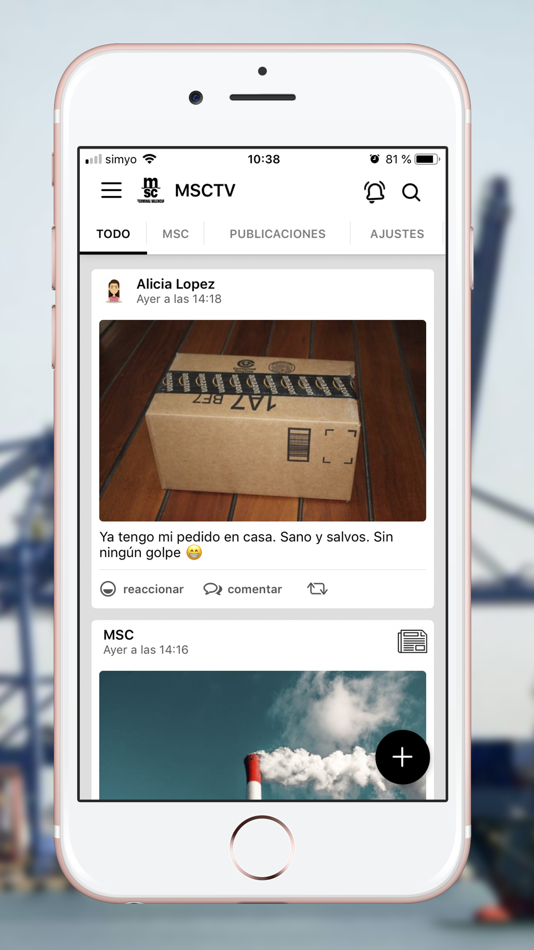 #1. MSCTV (iOS) 由: MEDITERRANEAN SHIPPING COMPANY TERMINAL VALENCIA SA