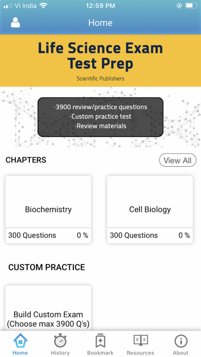 Screenshot 1 of LIFE SCIENCE EXAMINATION BOOK App