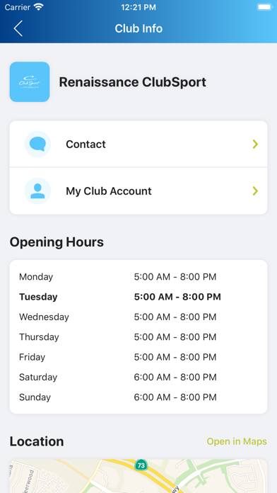 ClubSport Screenshot