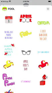 How to cancel & delete april fool's day sticker pack 4