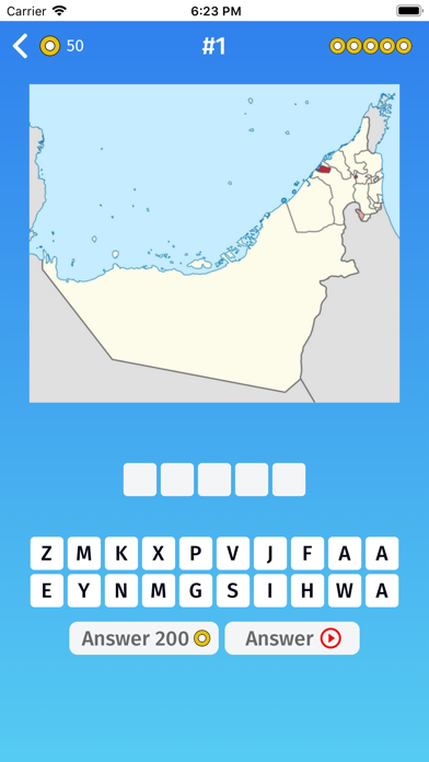 United Arab Emirates: Quiz Screenshot