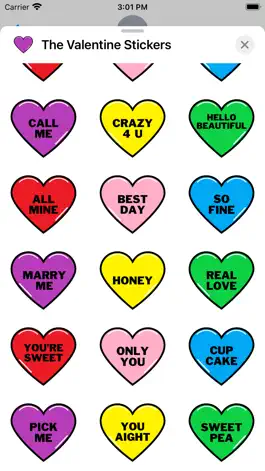 Game screenshot The Valentine Stickers hack