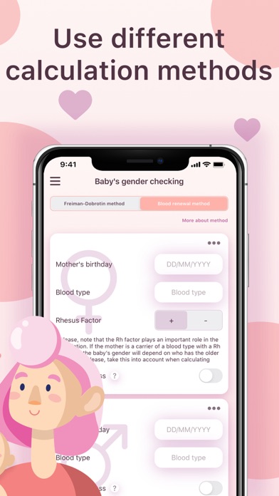 Future baby's gender planner Screenshot