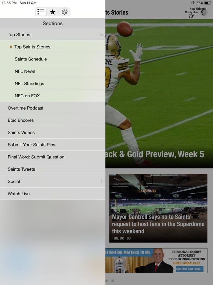 Final Play Saints News
