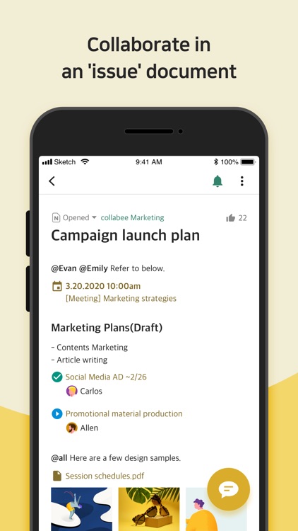 Collabee - Done in one page.