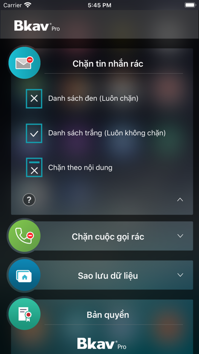 Bkav Pro Mobile Screenshot