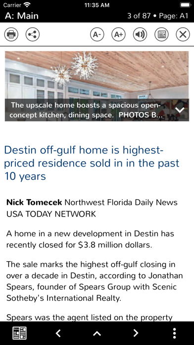 The Destin Log Print Edition Screenshot