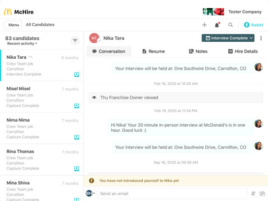 App screenshot